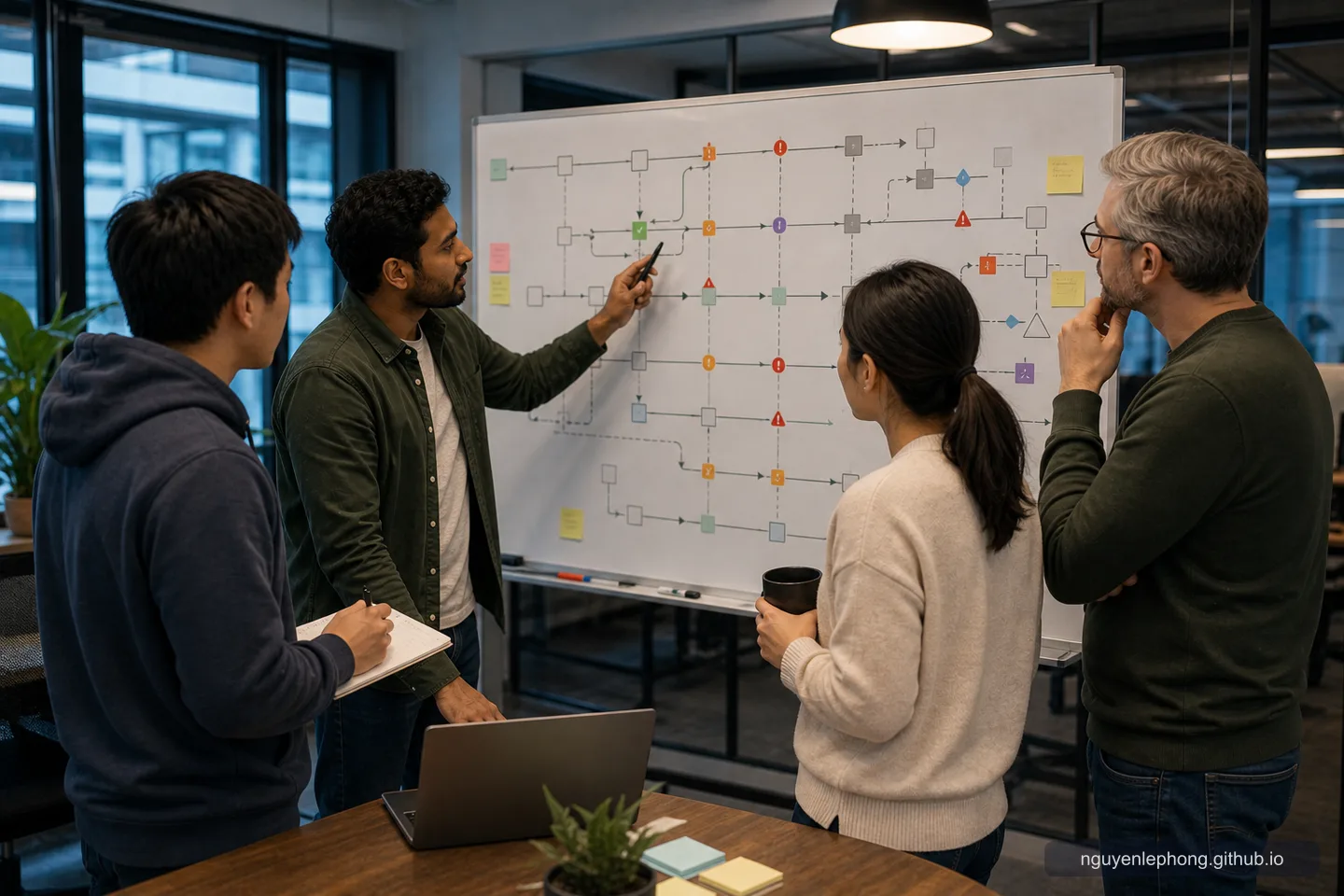 Các teammate cùng dựng lại incident timeline, lần theo signal và decision thay vì thu cả câu chuyện về một lỗi nhìn thấy được.