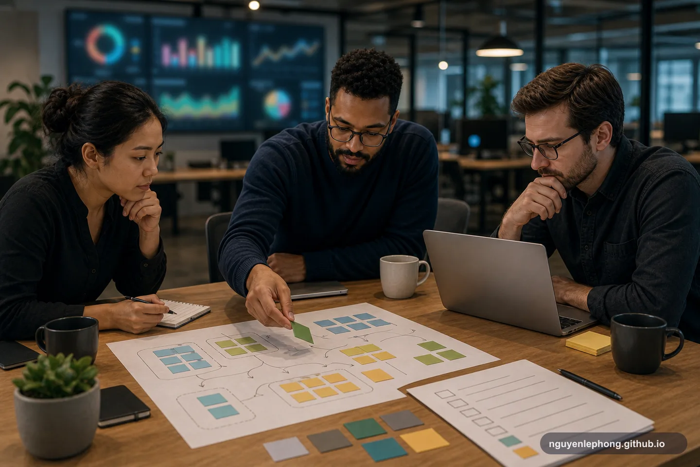 Engineers monitor shard health and replication pressure together while preparing for careful rebalancing and rollback decisions.