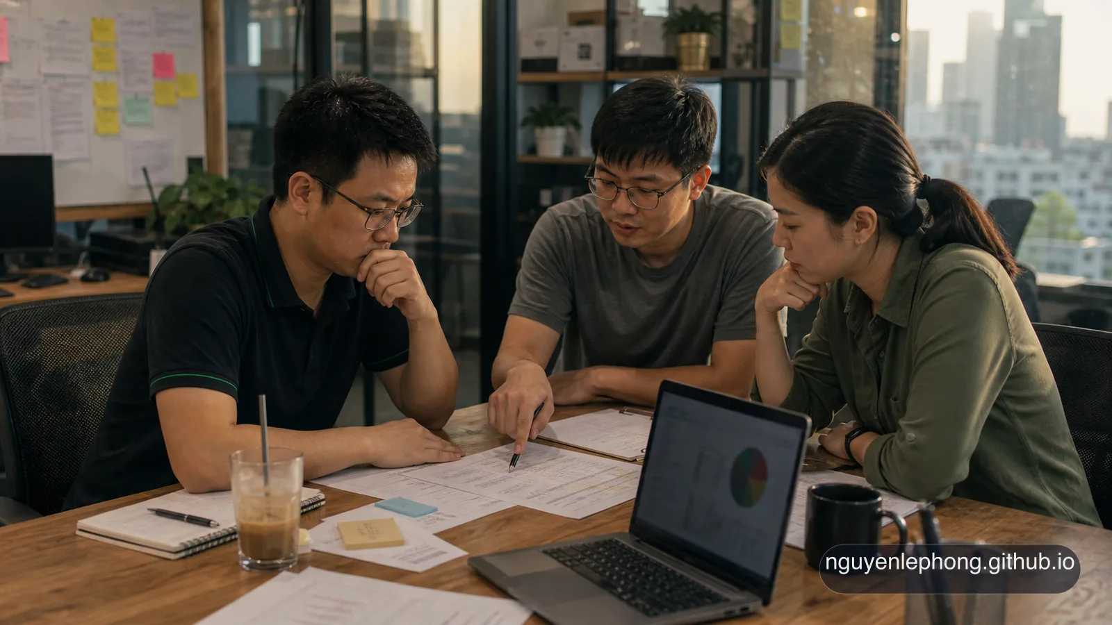 Một nhóm tuyển dụng engineering người Việt đang nhìn lại ghi chú phỏng vấn trên bàn gỗ trong một văn phòng ở TP.HCM, cân nhắc giữa kinh nghiệm nhìn thấy được và tín hiệu học hỏi.