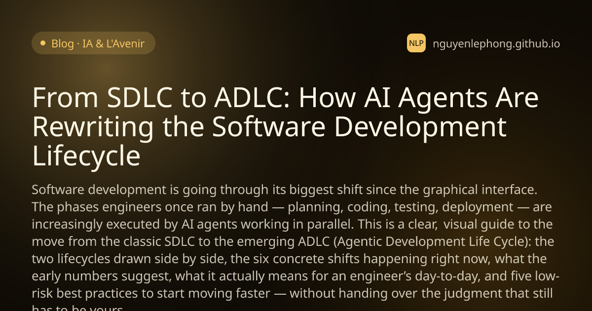 From SDLC to ADLC: How AI Agents Are Rewriting the Software Development Lifecycle - IA & L'Avenir
